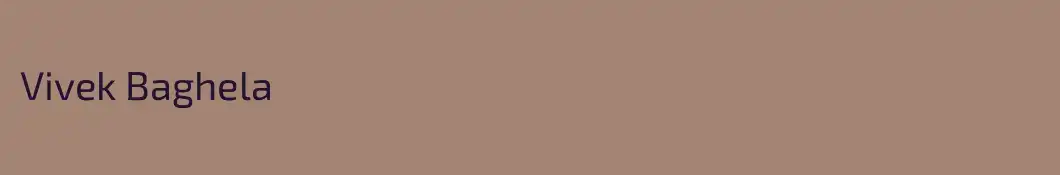Vivek Baghela 